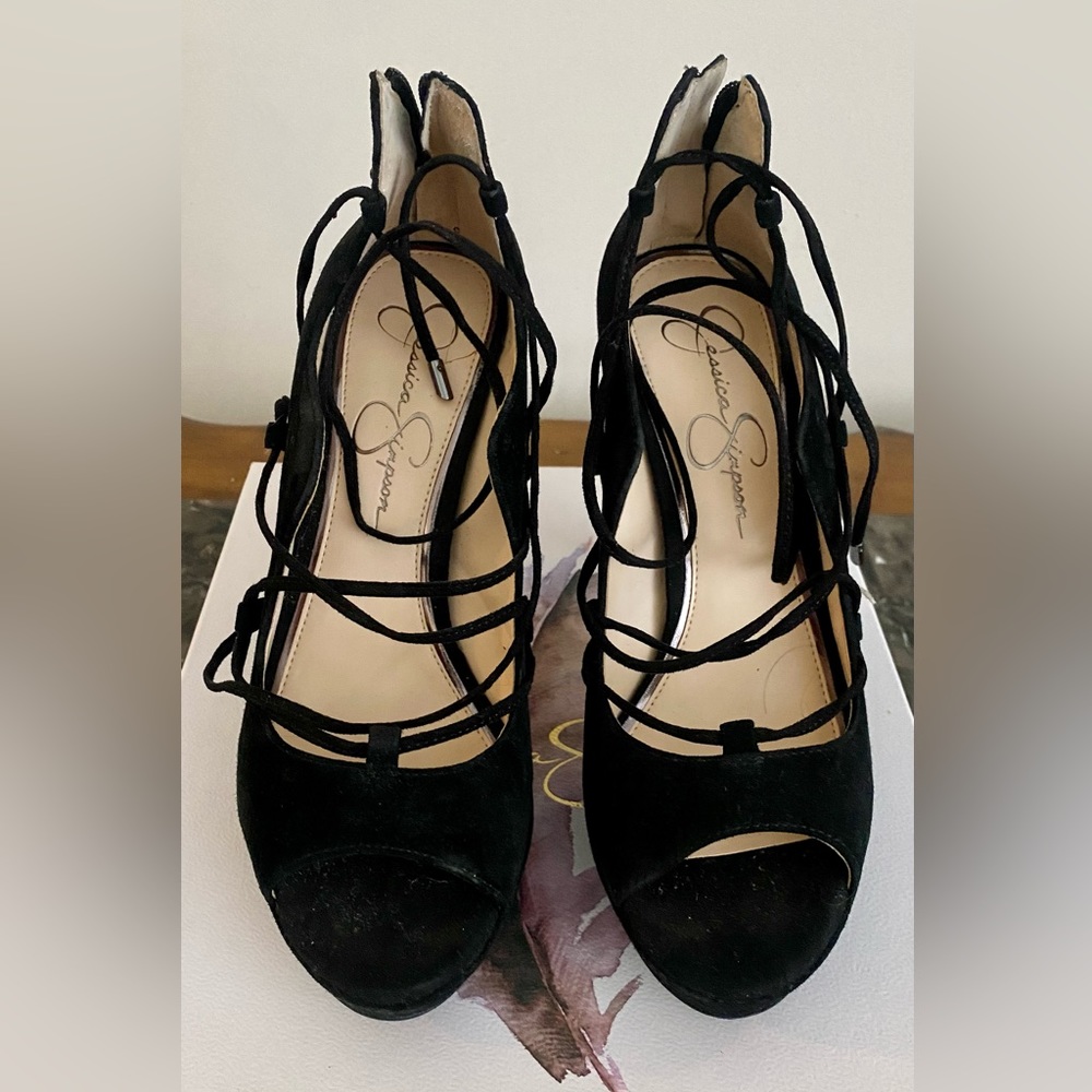 Jessica Simpson Statement-Maker Gladiator, Black … - image 2